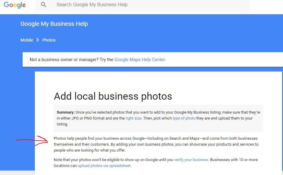 Search engine optimization for local business