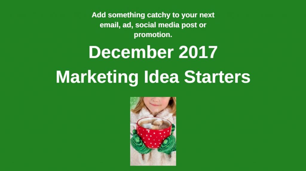 Small Business Marketing Ideas for December